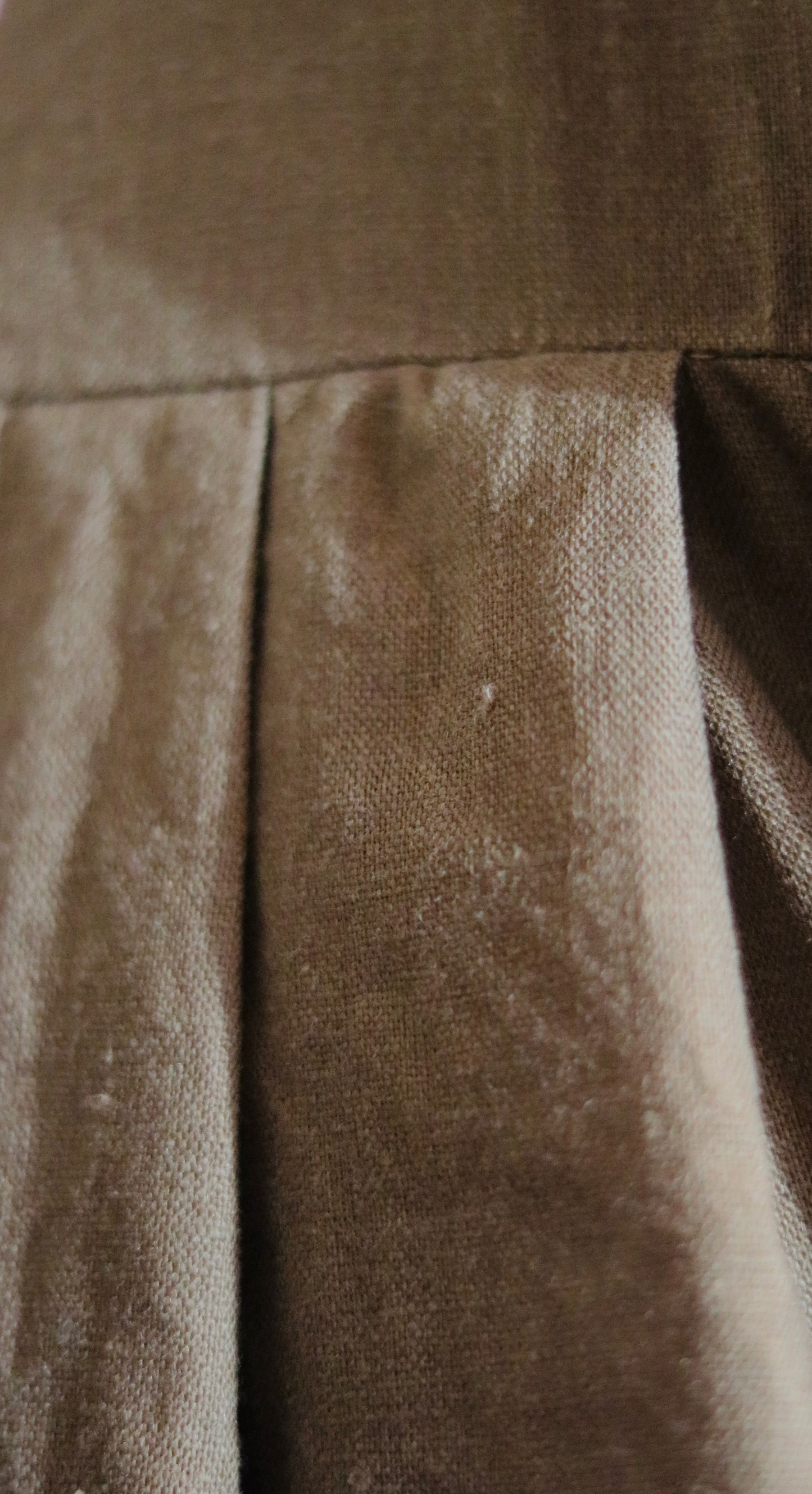 linen dress - cocoa