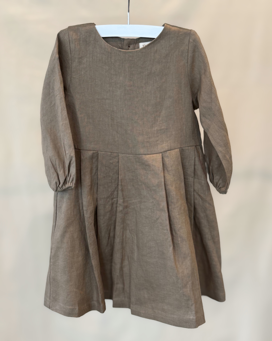 linen dress - cocoa
