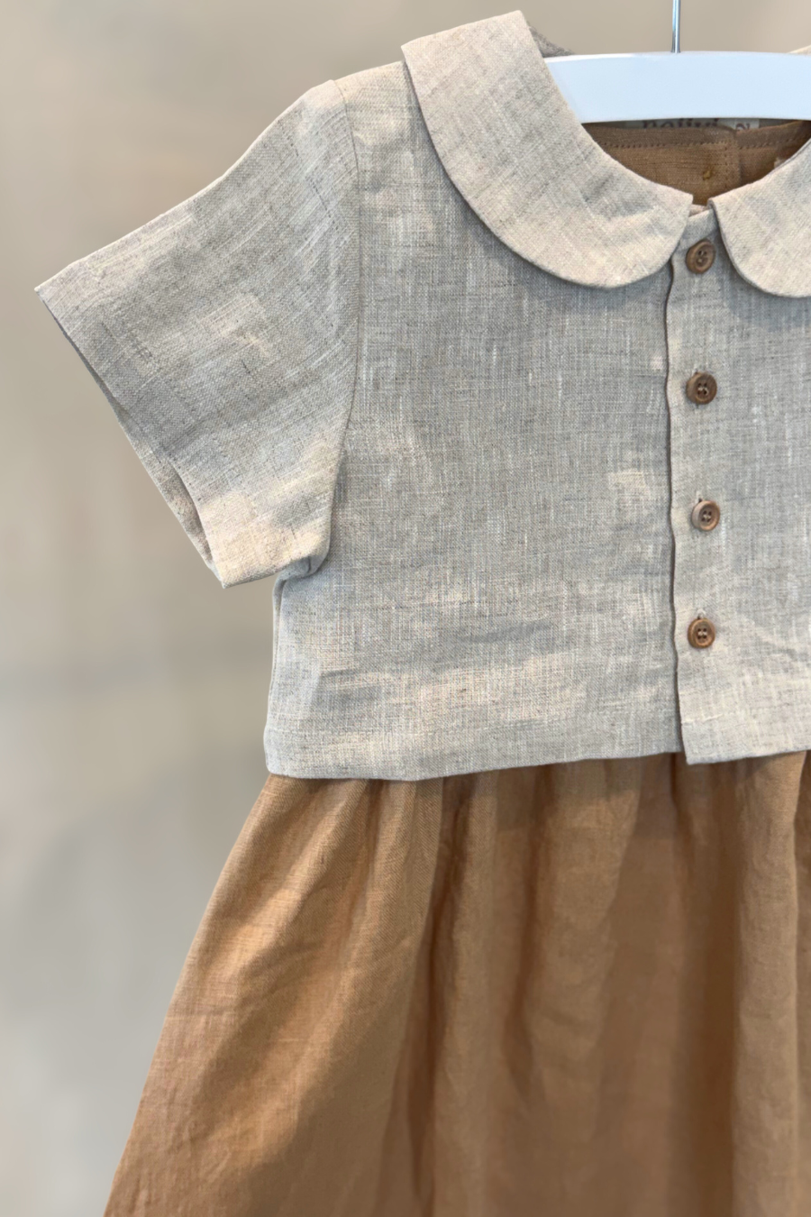 cropped blouse - sand