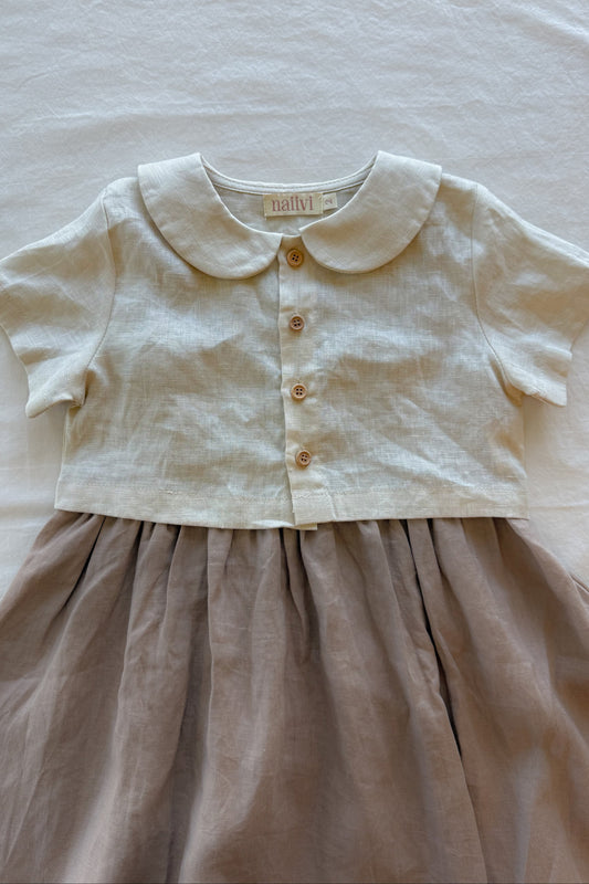 cropped blouse - cream