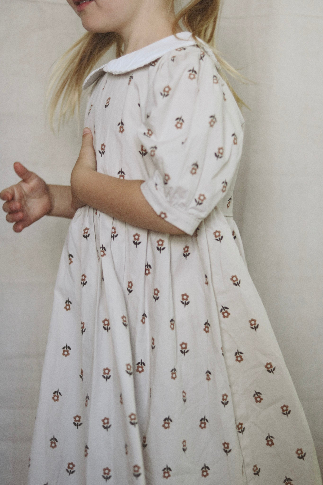 vanilla 'tiny bloom' dress