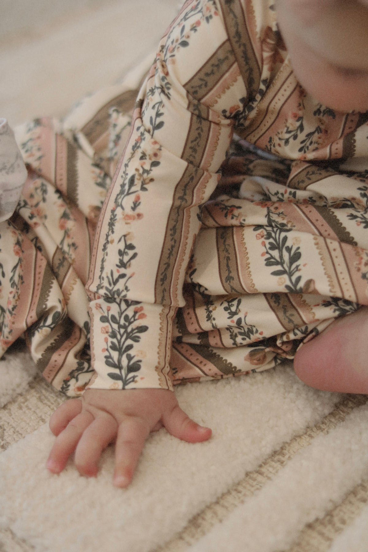 Botanical Stripe Swaddle