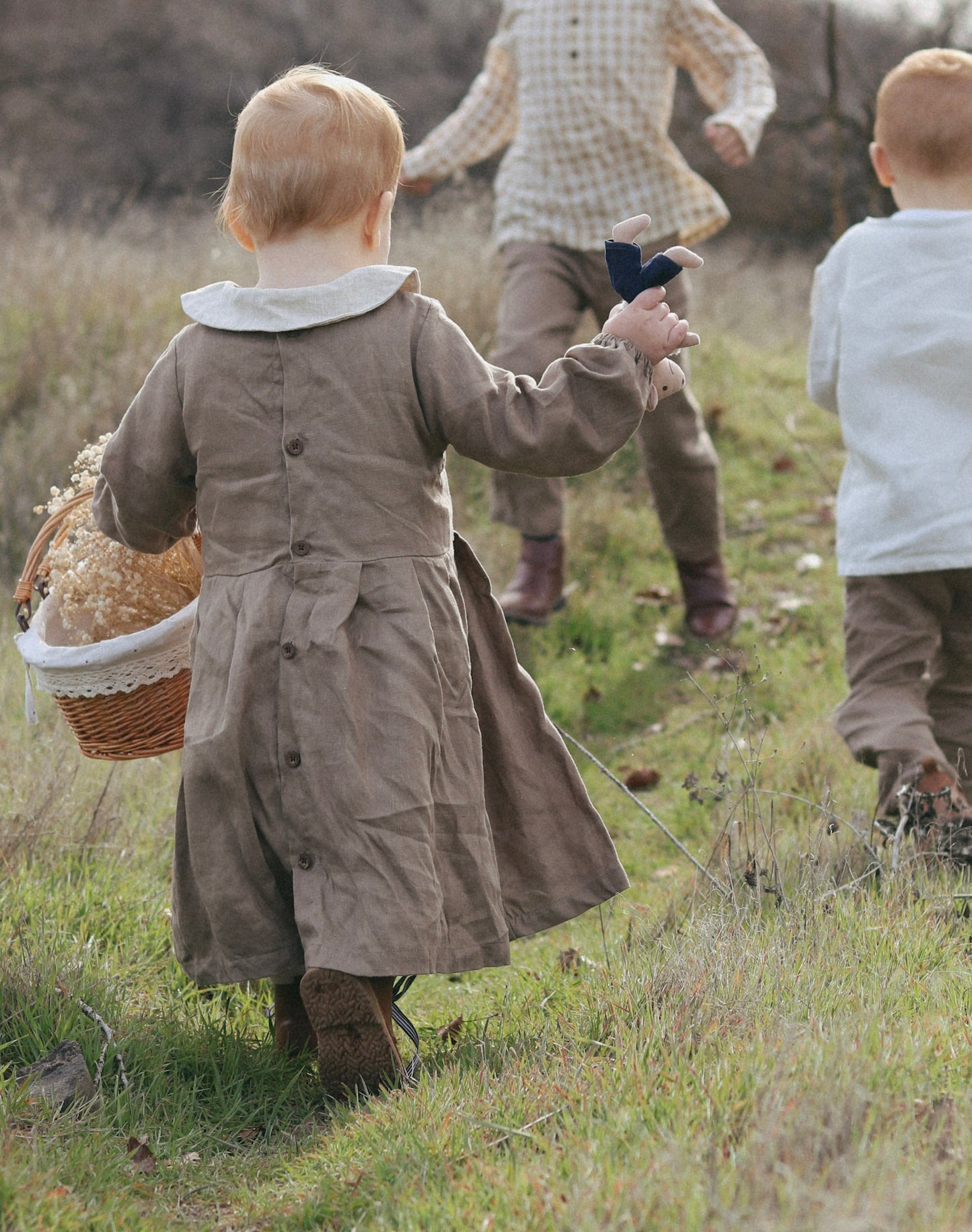linen dress - cocoa