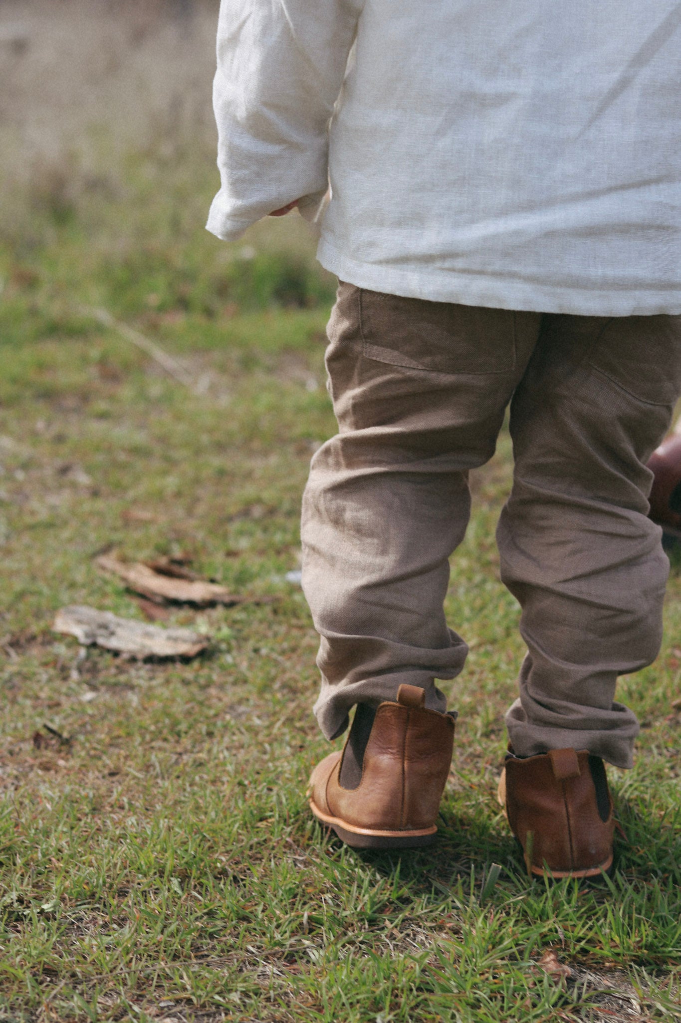linen trousers - cocoa