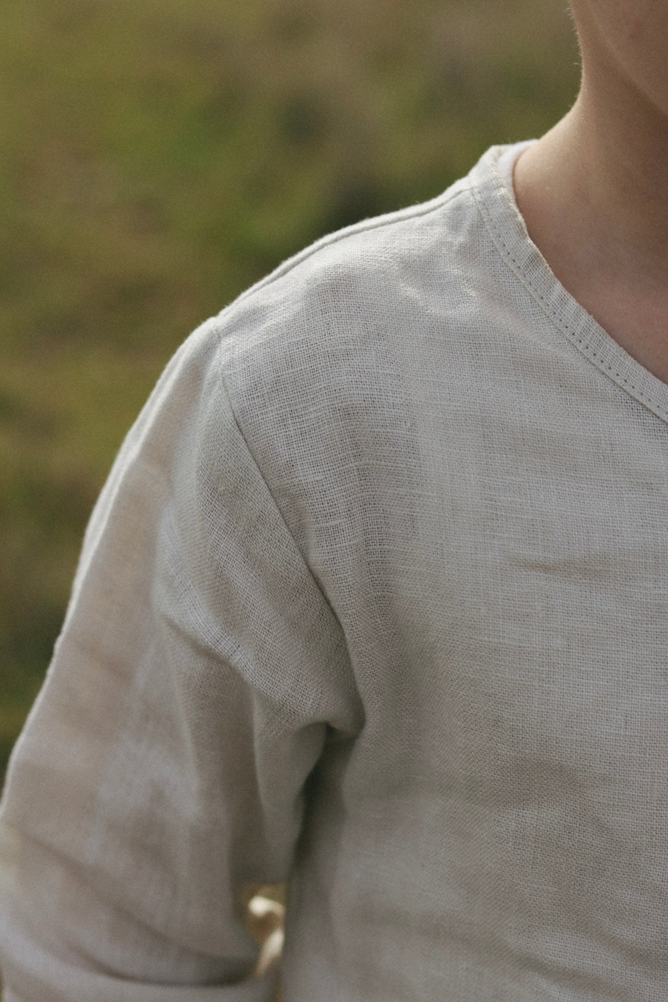 henley dress shirt - soapstone
