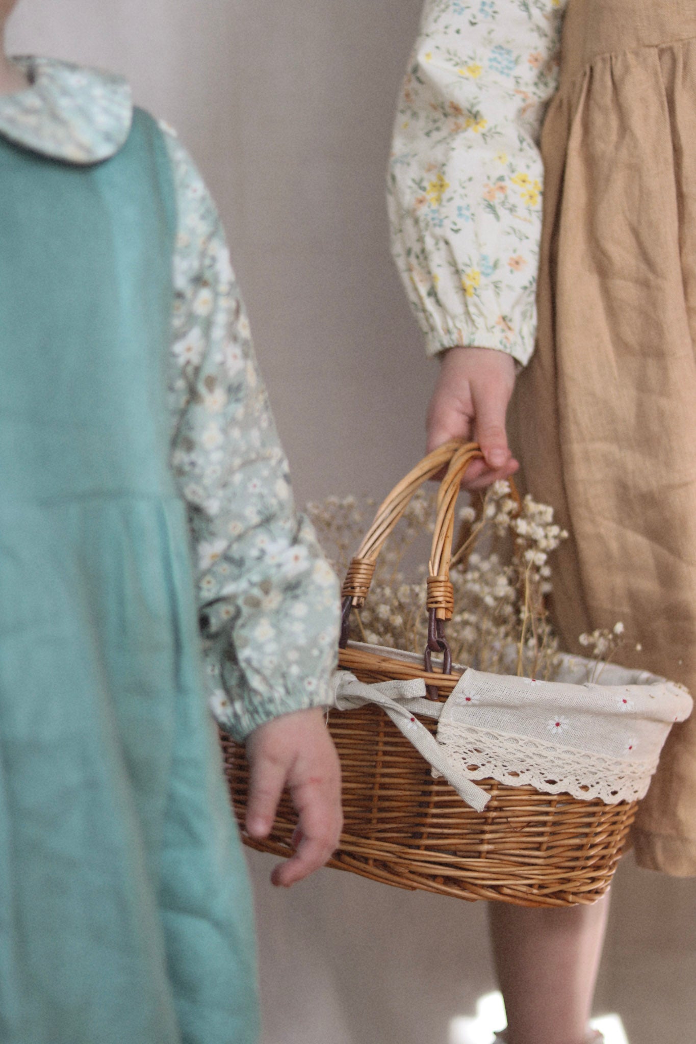 cotton blouse - blue ditsy floral