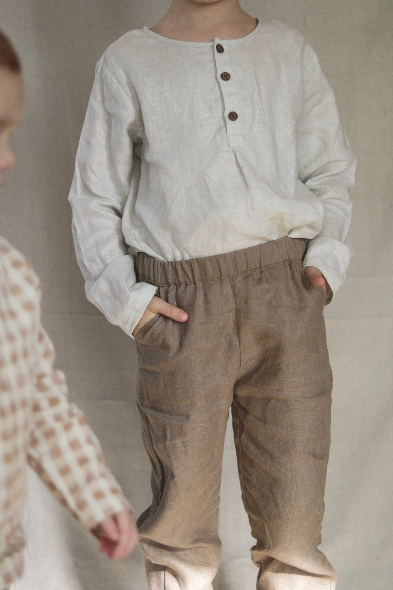 henley dress shirt - soapstone