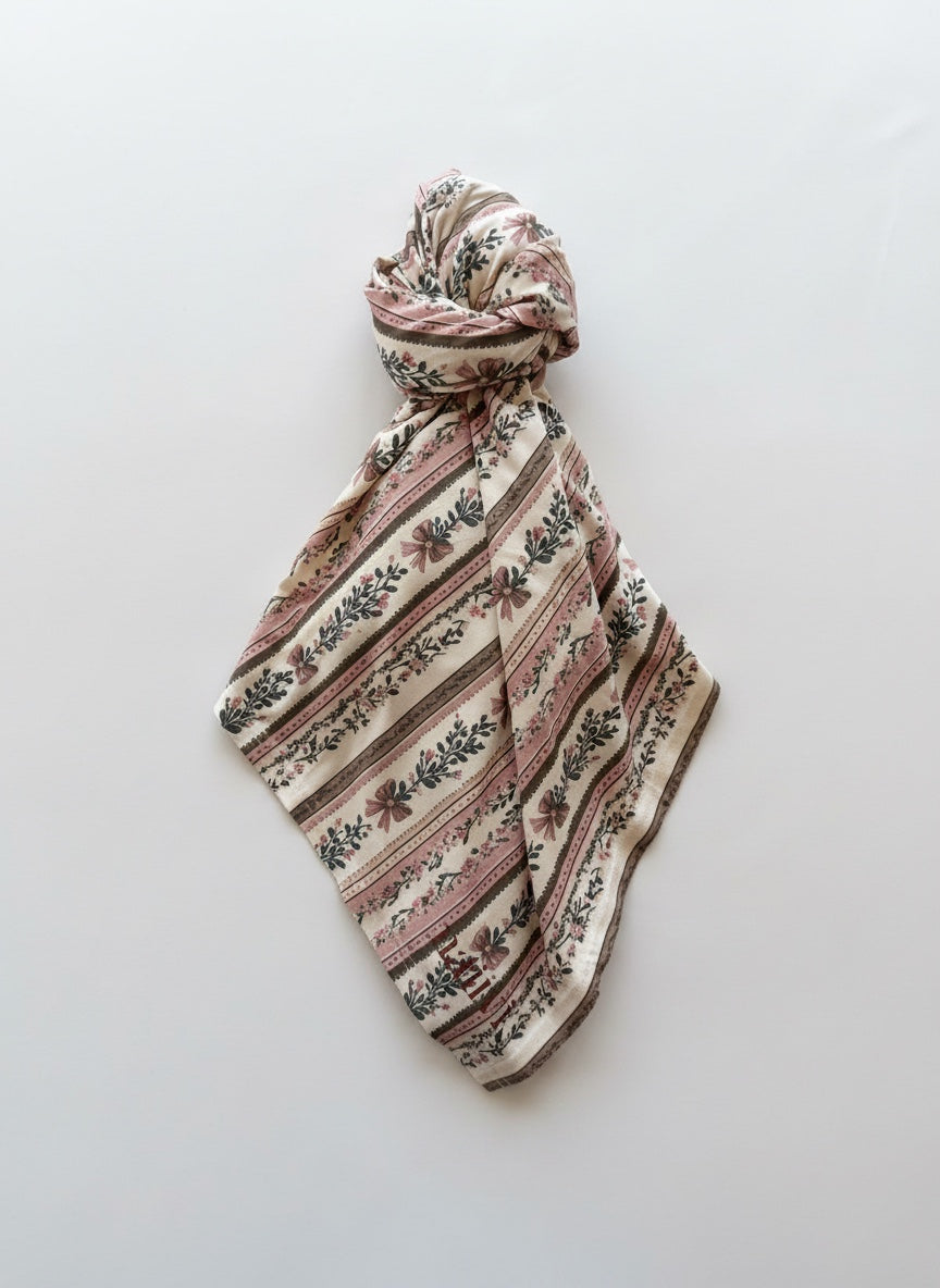 Botanical Stripe Swaddle