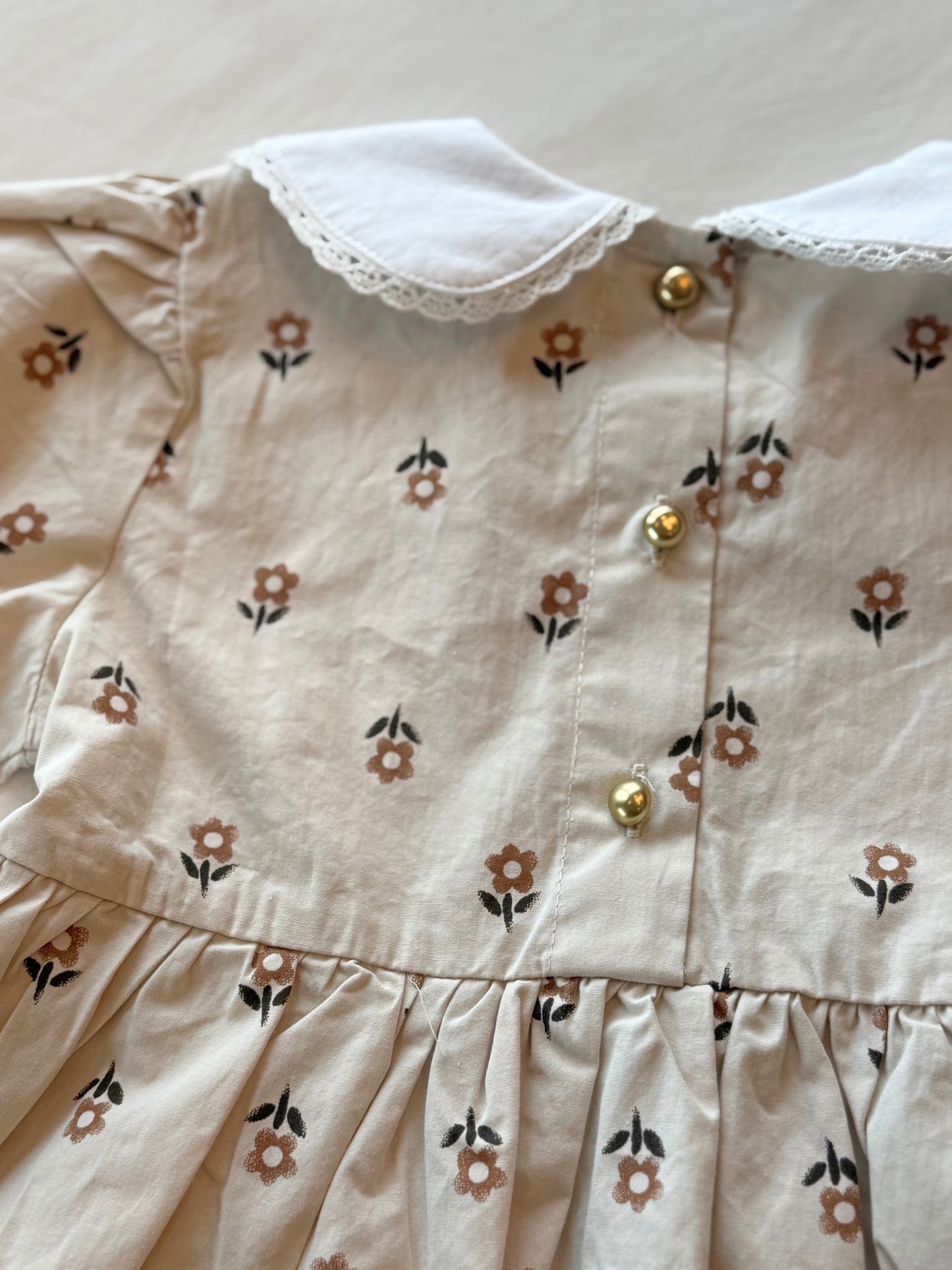 vanilla 'tiny bloom' dress